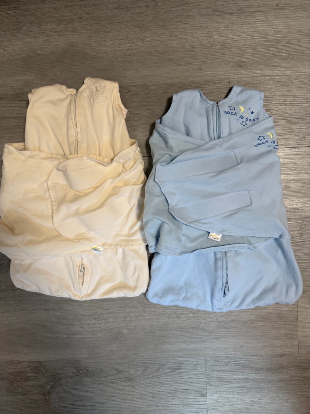 HALO SleepSack Swaddle 2 Pack Newborn NB Blue Back Is Best Wearable Blanket